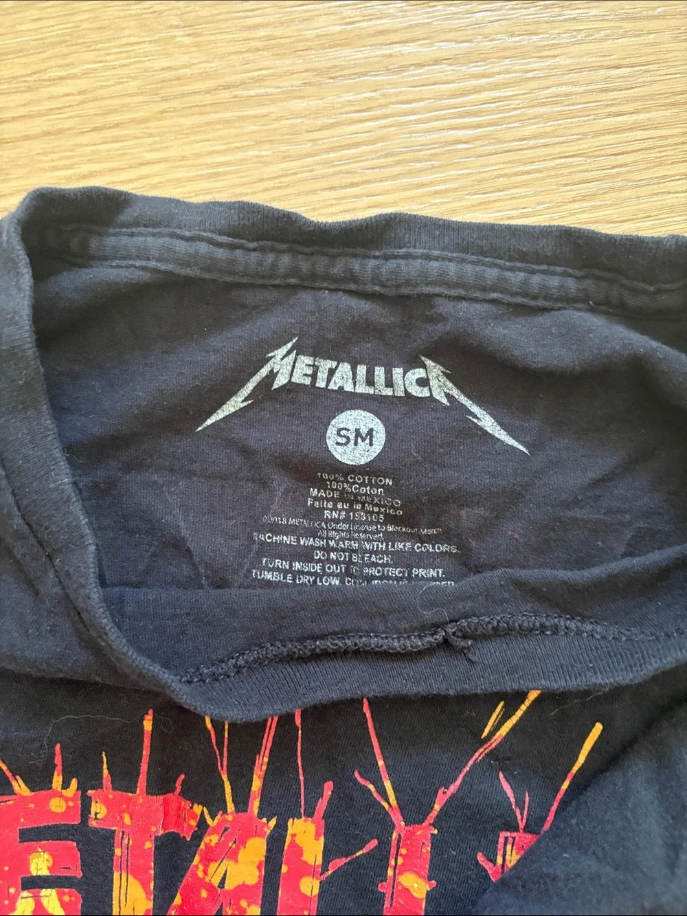 Live Nation Black Metallica Graphic Tee with Red Logo - Picture 3 of 3